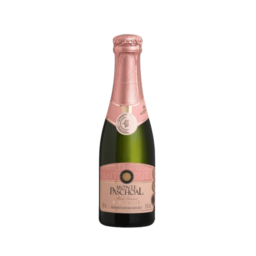 Monte paschoal   espumante brut rose   187ml   cx12