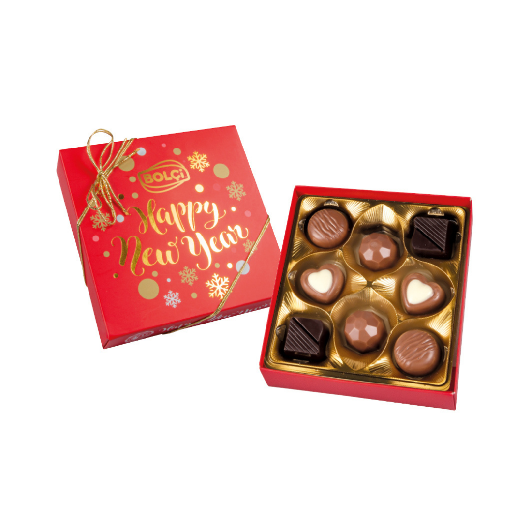 Chocolate bolci   80g   happy new year pralines   chocolate sortidos