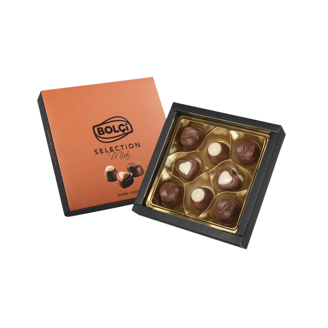  imp    chocolate bolci   96g   selection mini box   chocolate sortido