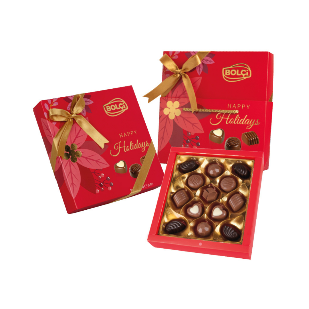 Chocolate bolci   130g   happy holidays pralines   chocolate sortidos