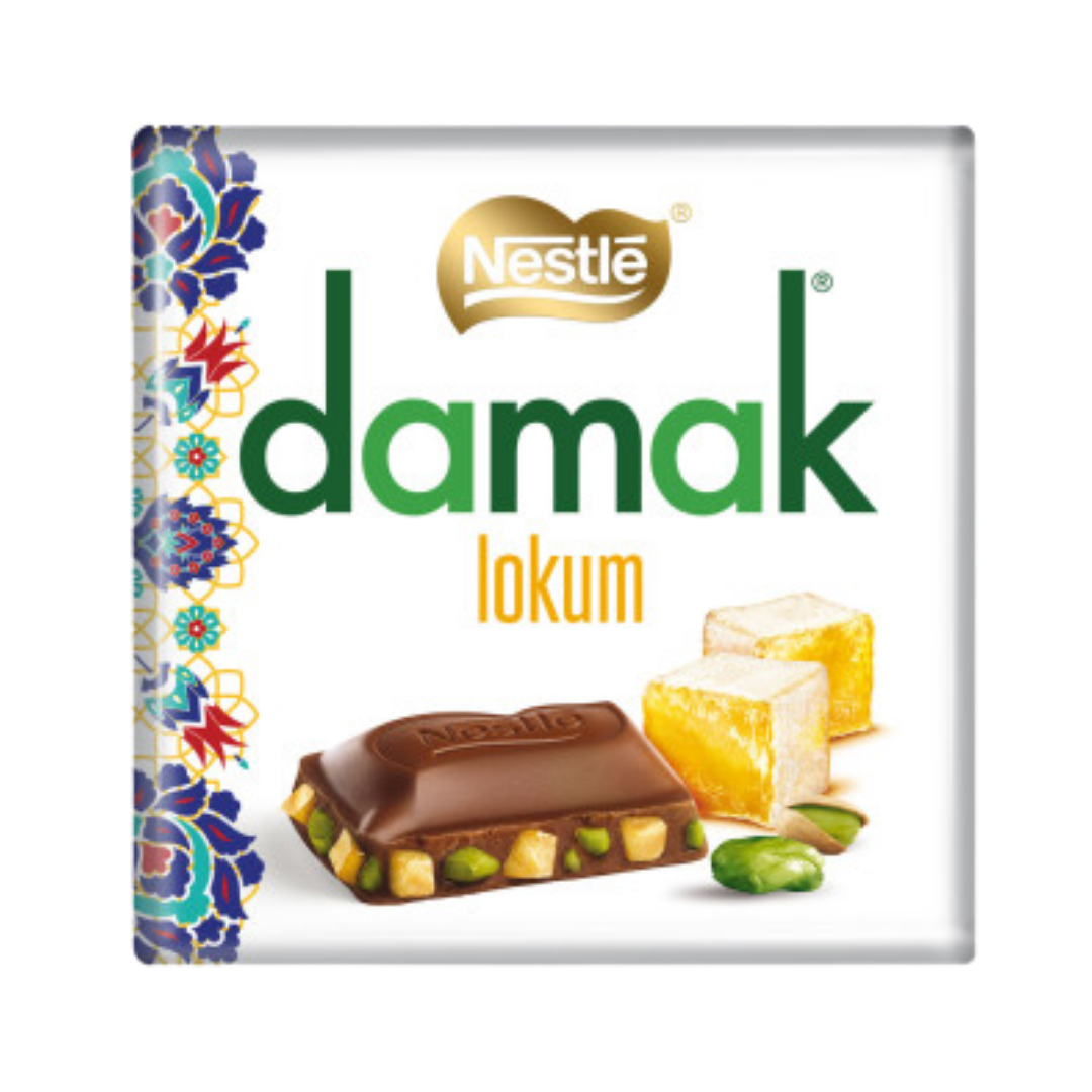  imp    chocolate nestle   60g   damak lokum square   cx 144x60g