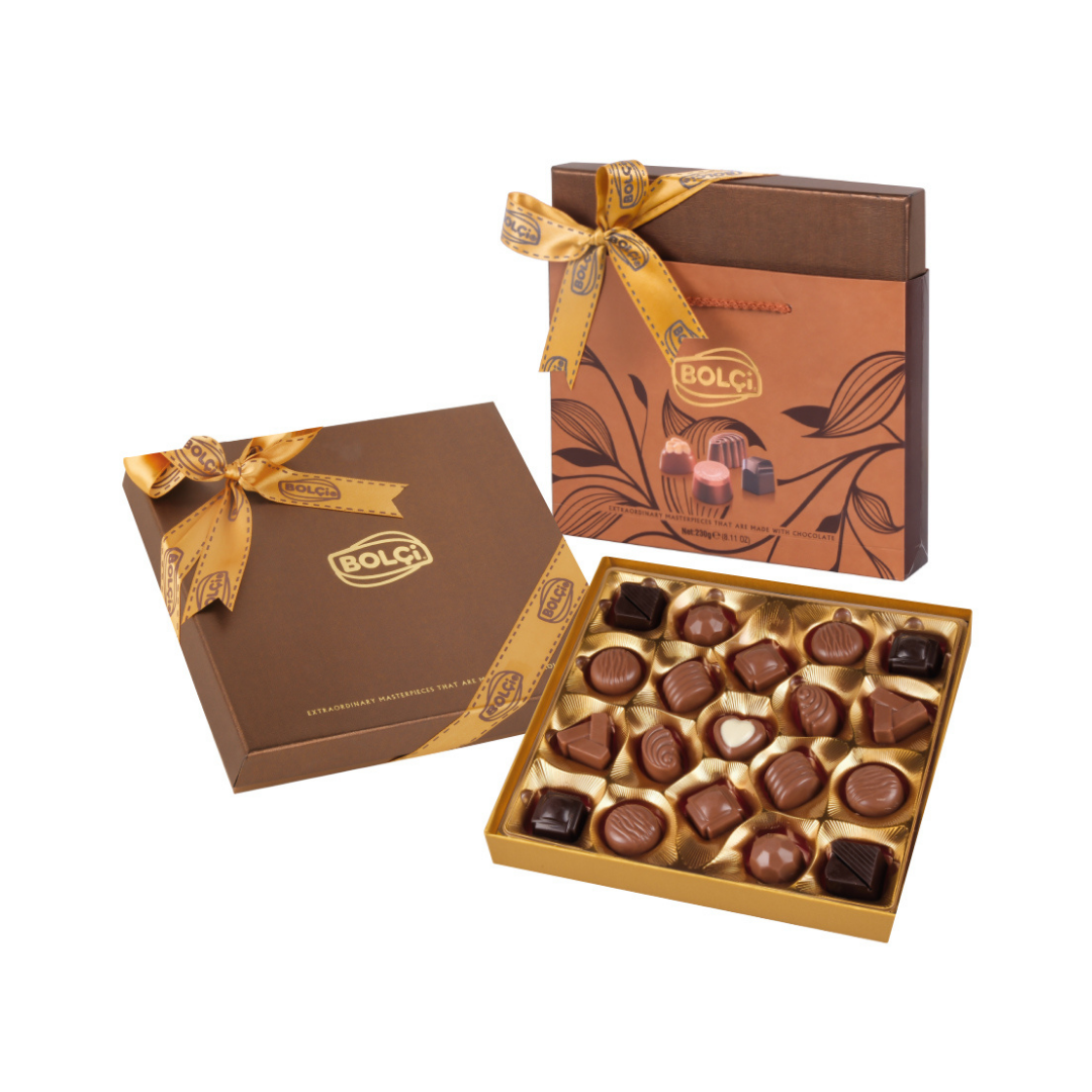 Chocolate bolci   190g   boutique brown pralines   chocolate sortidos