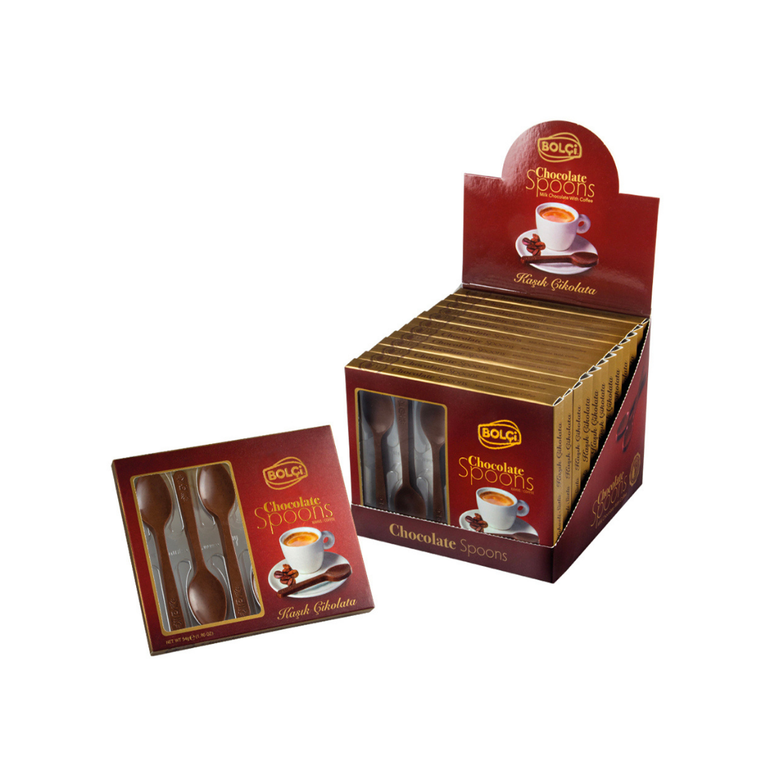 Chocolate bolci   54   spoons   colheres de chocolate com cafe