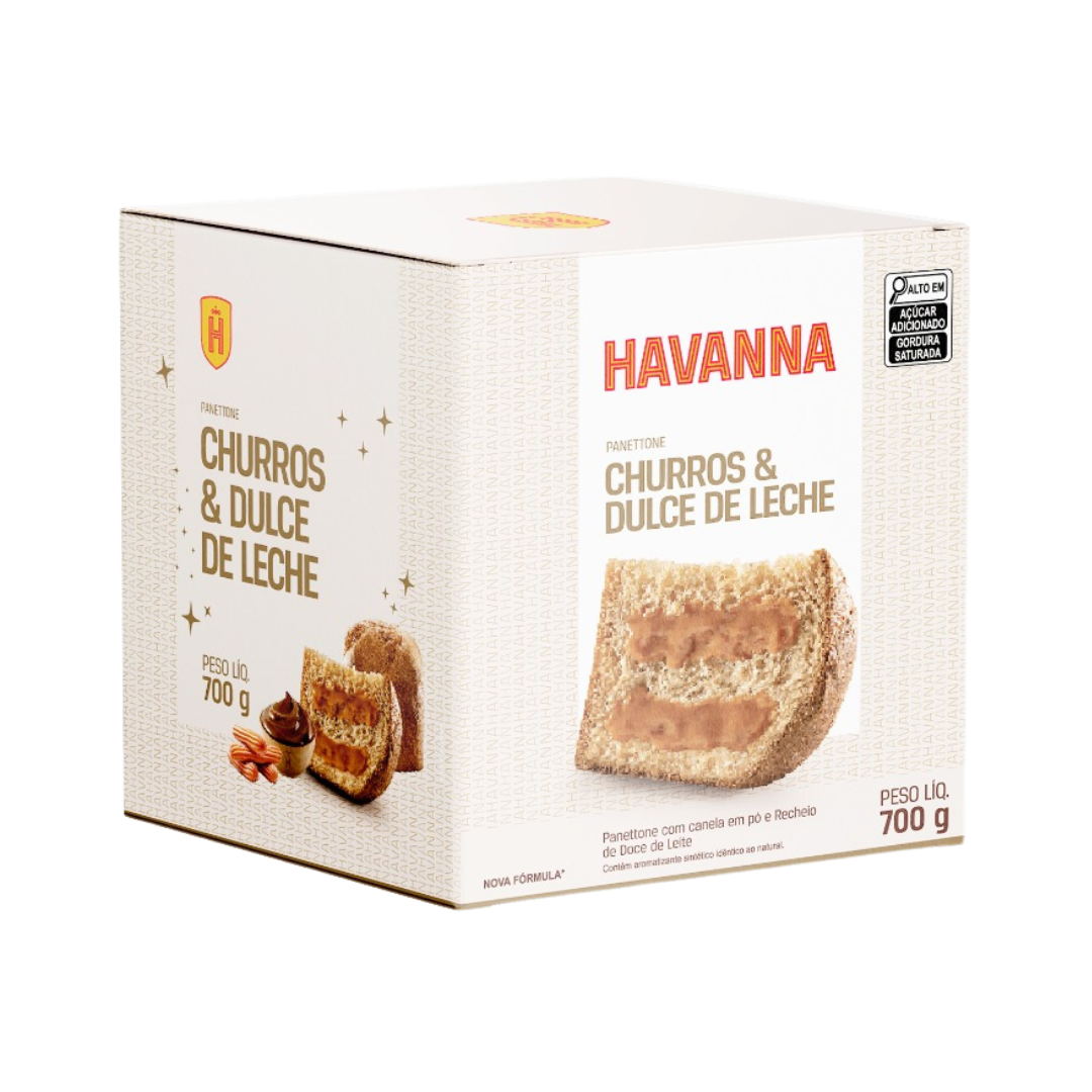 Panettone havanna   700g   churros com doce de leite