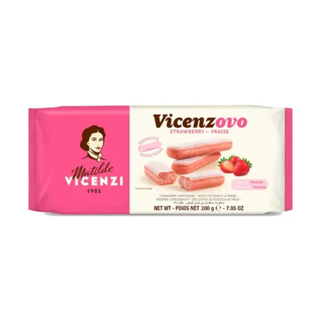 Biscoito mat. vicenzi   200g   champagne morango
