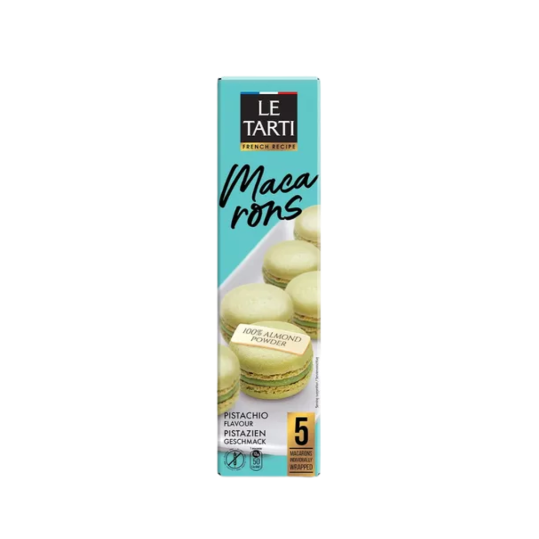 Le tarti   macarons   creme de chocolate branco sabor pistache   60g