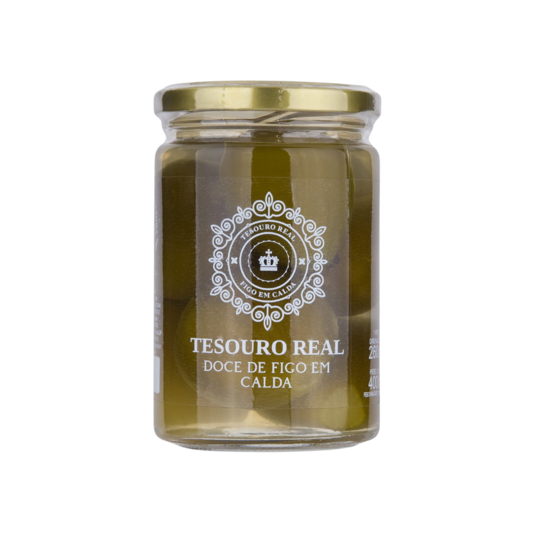 Tesouro real   doce de figo em calda   vidro  410g