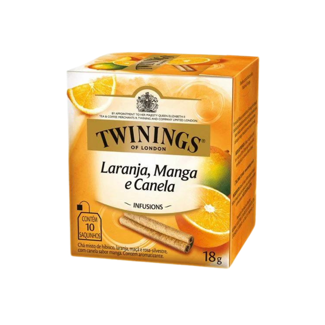 Cha twinings   18g   laranja  manga e canela   misto