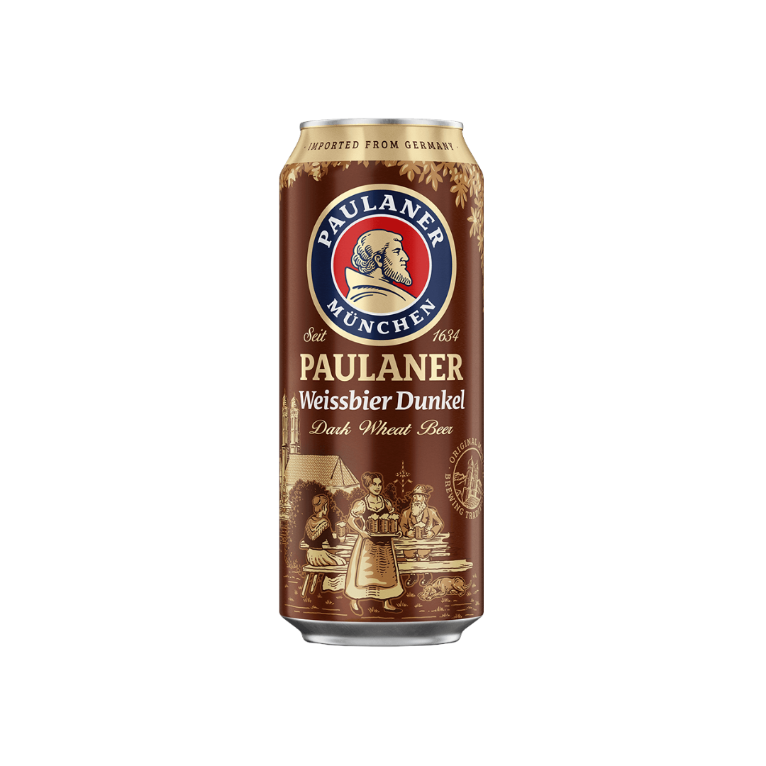 Paulaner   lata   weissbier dunkel   500ml
