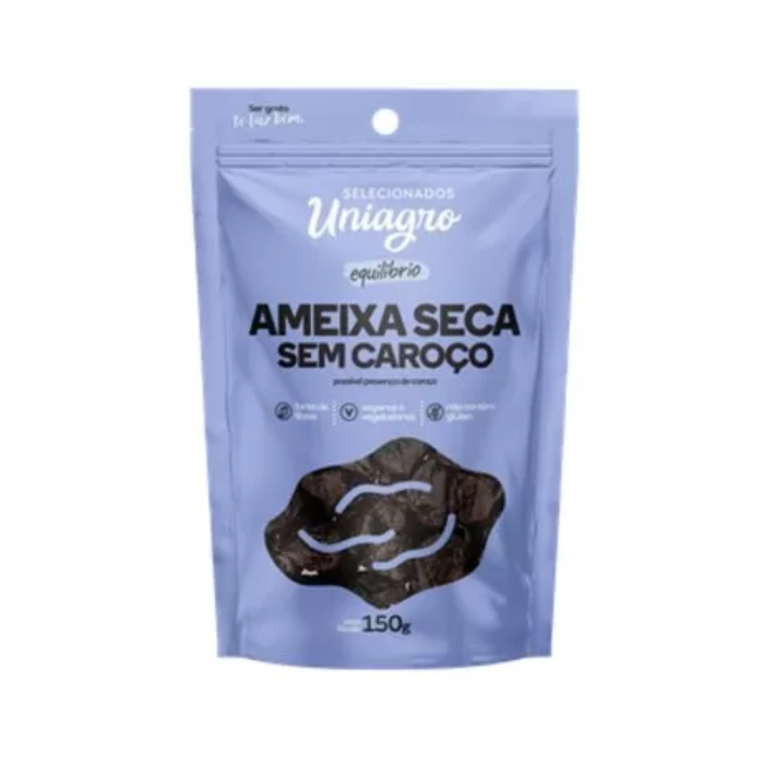Castanhas   nuts uniagro   150g    ameixa seca semc   pouch