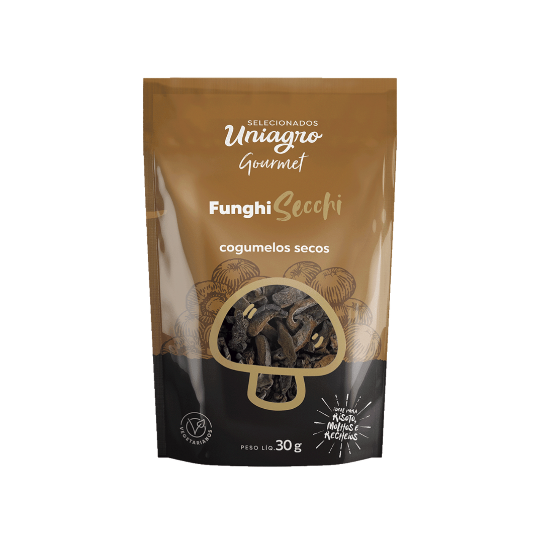 Castanhas   nuts uniagro   30g   cogumelo seco  funghi 